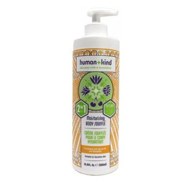 Human+Kind Body souffle vegan in pompfles