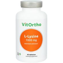 Vitortho L-lysine 1000 mg Foto van Vitortho L-lysine 1000 mg