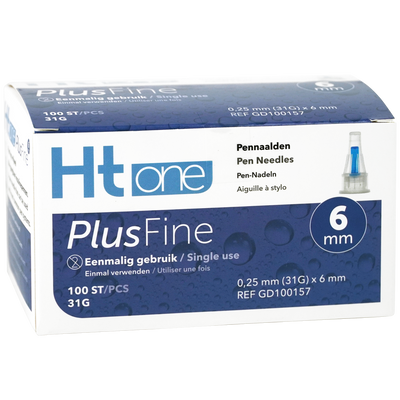 HT One Pennaald 6 mm 0.25 mm 31G x 6mm 100 stuks - 