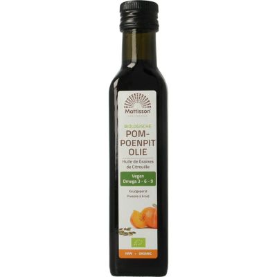 Mattisson Absolute pompoenpitolie bio raw 250 ml - Overig reform/levensmiddelen