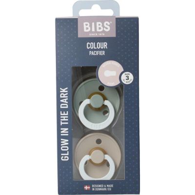 Bibs Fopspeen sage vanilla night Maat 3 2 stuks - Babyflessen en benodigdheden