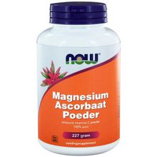 Foto van NOW Vitamine C poeder magnesium ascorbaat