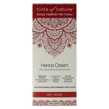Foto van Tints Of Nature Henna cream red semi permanent