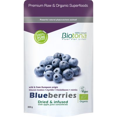 Biotona Blueberries dried infusion bio 200 gram - Overig reform/levensmiddelen