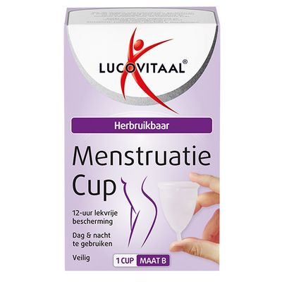 Lucovitaal Menstruatie cup maat B 1 stuks - Dameshygiene