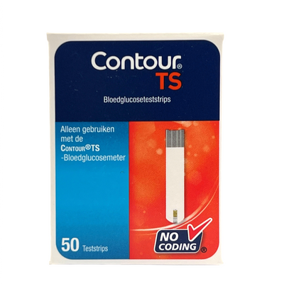 Bayer Contour TS teststrip Foto van Bayer Contour TS teststrip