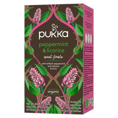 Pukka Org. Teas Peppermint & licorice herb 20 zakjes - Thee