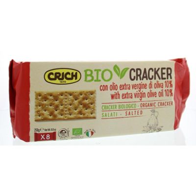 Crich Crackers olijfolie met zout rood