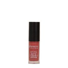 Foto van Benecos Lippenstift liquid mat rosewood romance