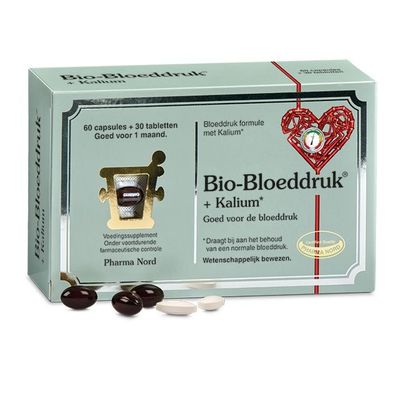 Pharma Nord Bio bloeddruk & kalium tabletten en capsules Pharma Nord Bio bloeddruk & kalium tabletten en capsules 90 stuks - Overige vitaminen/mineralen