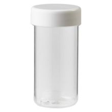 Foto van Plastobel tabletfles transparant gedopt 15 ml