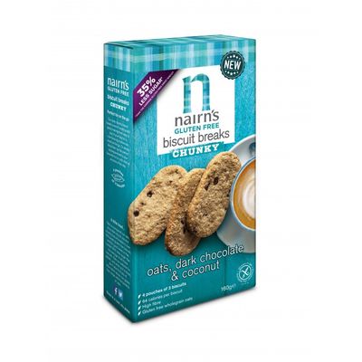 Nairns Breakfast biscuit pure chocolade & kokos
