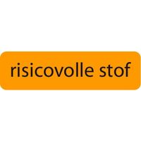 Strooketiket risicovolle stof 44 x 11 mm