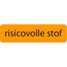 Foto van Strooketiket risicovolle stof 44 x 11 mm