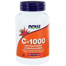 Foto van NOW Vitamine C-1000 met rozenbottel en bioflavonoiden