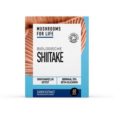 Mushrooms F Life Shiitake poeder bio 60 gram - Algemeen