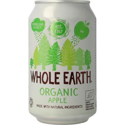 Whole Earth Sparkling apple bio Whole Earth Sparkling apple bio 330 Milliliter - Overig reform/levensmiddelen