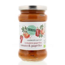 Foto van Bionova Sandwichspread tomaat/paprika