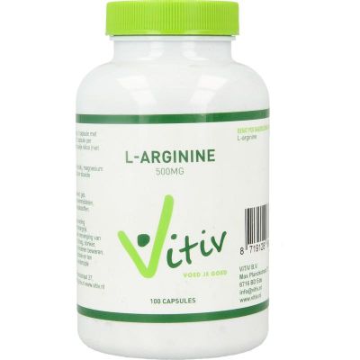 Vitiv L-arginine 500 mg 100 capsules - Aminozuren