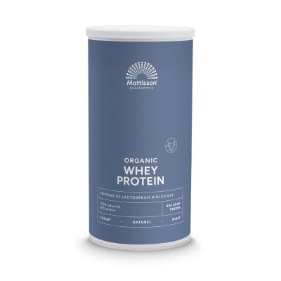 Mattisson Wei proteine naturel bio 80% Mattisson Wei proteine naturel bio 80% 450 gram - Overige vitaminen/mineralen