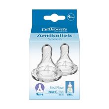 Foto van DR Brown's Speen standaard hals fles fase 4 pap