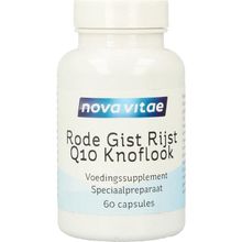 Foto van Nova Vitae Rode gist rijst+ Q10 + knoflook