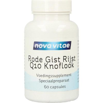 Nova Vitae Rode gist rijst+ Q10 + knoflook