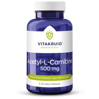 Foto van Vitakruid Acetyl-l-carnitine 500 mg