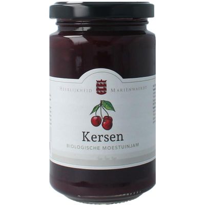 Marienwaerdt Moestuinjam kersen Marienwaerdt Moestuinjam kersen 250 gram - Beleg