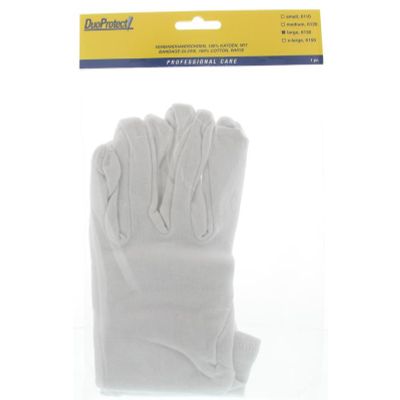 Duoprotect Handschoen katoen large 1 paar - Handschoenen