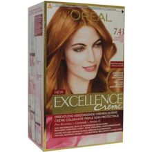Foto van Loreal Excellence 7.43 koper goudblond