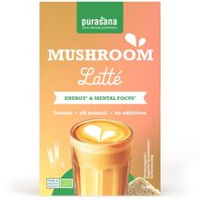 Foto van Purasana Instant mushroom latte 6x10g bio
