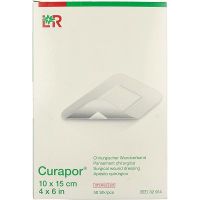 Curapor Wondpleister 10 x 15 cm steriel 50 stuks - Pleisters