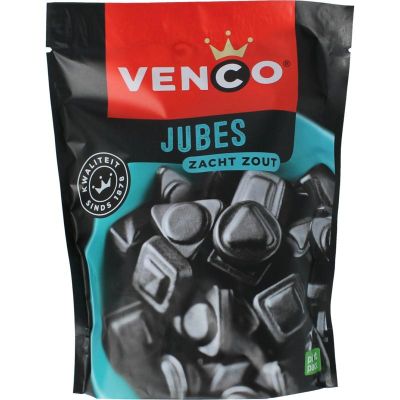 Venco Jubes zacht zout Venco Jubes zacht zout 235 gram - Snoepgoed