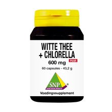 Foto van SNP Witte thee Chlorel 600 mg puur