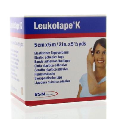 Leukotape K 5 m x 5.0 cm huidkleur