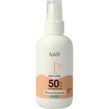 Foto van Naif Zon baby & kids spray SPF50 parfumvrij