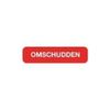 Afbeelding van Strooketiket omschudden rood 44 x 11 mm