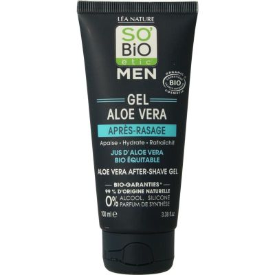 Foto van So Bio Etic For men aftershave gel aloe vera