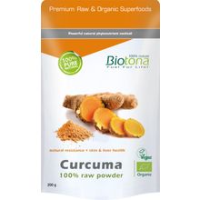 Foto van Biotona Curcuma raw powder bio