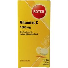 Foto van Roter Vitamine C 1000 mg citroen duo 2x20 bruistabletten