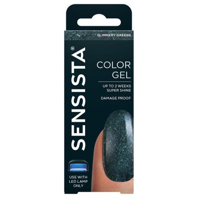 Sensista Color gel glimmery greens