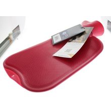 Foto van Fashy kruik warmwaterzak cranberry enkel rib