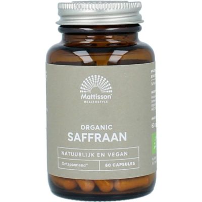 Mattisson Organic saffraan 30mg Mattisson Organic saffraan 30mg 60 vegicaps - Overige vitaminen/mineralen