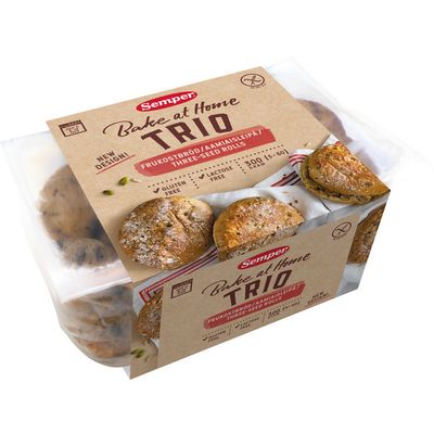 Semper Trio ontbijtbroodjes glutenvrij