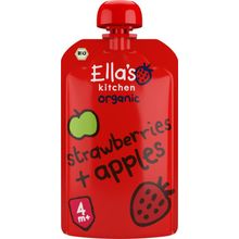 Foto van Ella's Kitchen Strawberries and apples 4+ maanden
