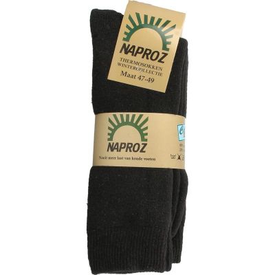 Naproz Thermo sokken zwart maat 47-49 3 paar - Kleding/ondergoed