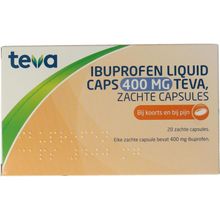 Foto van Teva ibuprofen 400mg liq caps uad