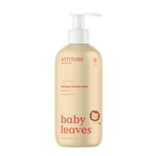 Foto van Attitude Baby leaves 2 in 1 shampoo pear nectar