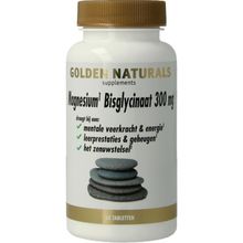 Foto van Golden Naturals Magnesium bisglycinaat 300mg vegan